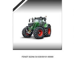 Fendt F839105F Parts Book - 822 Tractor (North America, S4, tier 4)