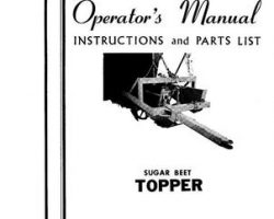 Farmhand FS1043764 Operator Manual - Beet Topper (1964)