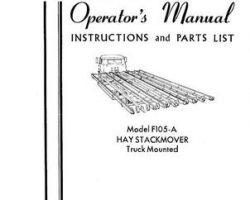 Farmhand FS10681064 Operator Manual - F105-A Hay Stackmover (truck mounted, 1964)