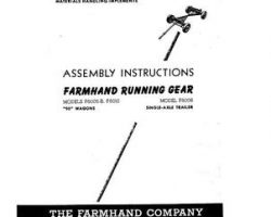 Farmhand FS10921 Operator Manual - F6005-B / F6008 Wagon ('90') / F6010 Trailer (single axle)