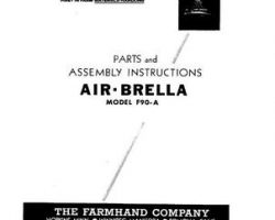 Farmhand FS161854 Operator Manual - F90-A Air Brella (1954)