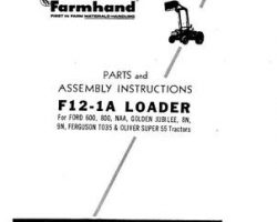 Farmhand FS169955 Operator Manual - F12-1A Loader (mounted, 1955)