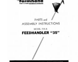 Farmhand FS182158 Operator Manual - F35-A Feedhandler (35, 1958)