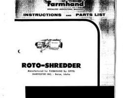 Farmhand FS193859 Operator Manual - Roto-Shredder (Oppel, 1959)