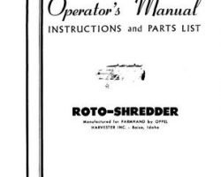 Farmhand FS193957 Operator Manual - Roto-Shredder (Oppel, 1957)