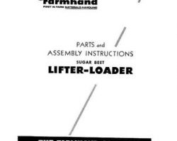 Farmhand FS194957 Operator Manual - Lifter Loader (sugar beet, 1957)