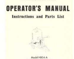 Farmhand FS5681164 Operator Manual - H804-A Scale Attach. (F81-B F82-B F81-C F82-C Feedmaster, 1964)
