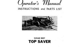 Farmhand FS614864 Operator Manual - Beet Top Saver (1964)