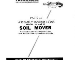 Farmhand FS6161258 Operator Manual - 10 / 17 Soil Mover (1958)