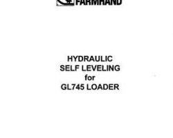 Farmhand IS809197 Operator Manual - GL745 Loader Hydraulic Self-Leveling (1997)