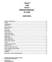 Oliver S1-5-20B Service Manual - 1600 Tractor (packet)