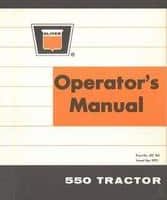 Oliver W432362 Operator Manual - 550 Tractor (gas & diesel)