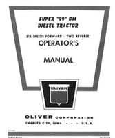 Oliver WS74A8 Operator Manual - Super 99 Tractor (GM diesel)