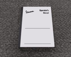 1963 Vespa 50 Owner Operator Maintenance Manual