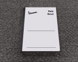 1980 Vespa PX Parts Catalog Manual