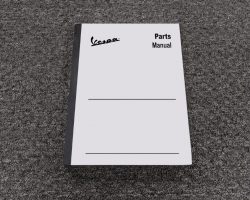 2006 Vespa Granturismo Parts Catalog Manual