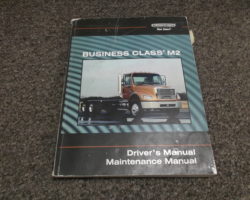 2008 Freightliner Business Class M2 106 & M2 106V Owner Operator Maintenance Manual