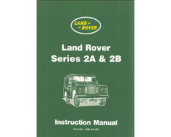 1964 Land Rover Series IIA Owner's Manual