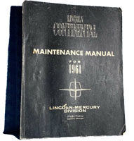 1961 Lincoln Continental Shop Service Repair Maintenance Manual