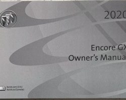2020 Buick Encore GX Owner's Manual