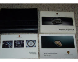2008 Porsche Cayenne & Cayenne S Owner's Manual Set