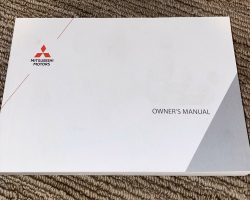 2022 Mitsubishi Outlander Owner Manual