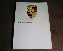 2022 Porsche Boxster Owner Manual