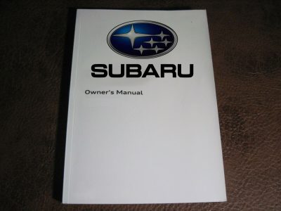 2022 Subaru Legacy Owner Operator Maintenance Manual