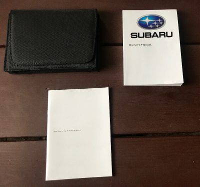 2022 Subaru WRX Owner Operator Maintenance Manual Set