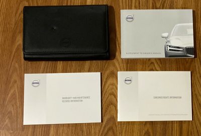 2022 Volvo S90 Owner Manual Set