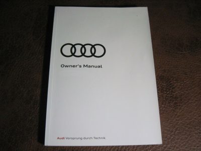 2023 Audi A3 Owner Operator Maintenance Manual