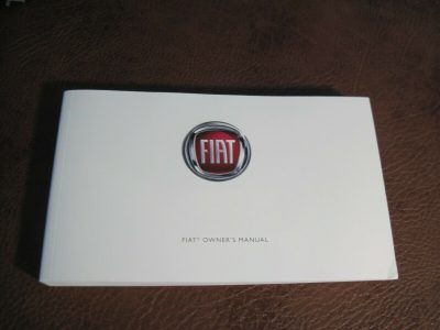 2023 Fiat 500 Owner Operator Maintenance Manual