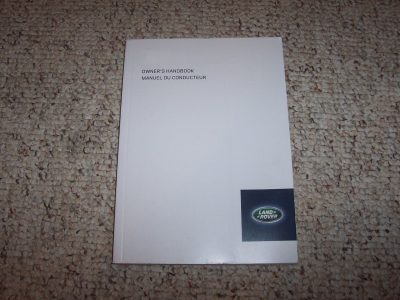 2023 Land Rover Range Rover Evoque Owner Operator Maintenance Manual