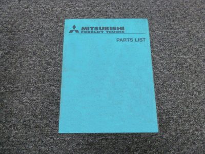 Mitsubishi EDR18N Forklift Parts Catalog Manual