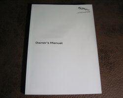 2025 Jaguar I Pace Owner Operator Maintenance Manual
